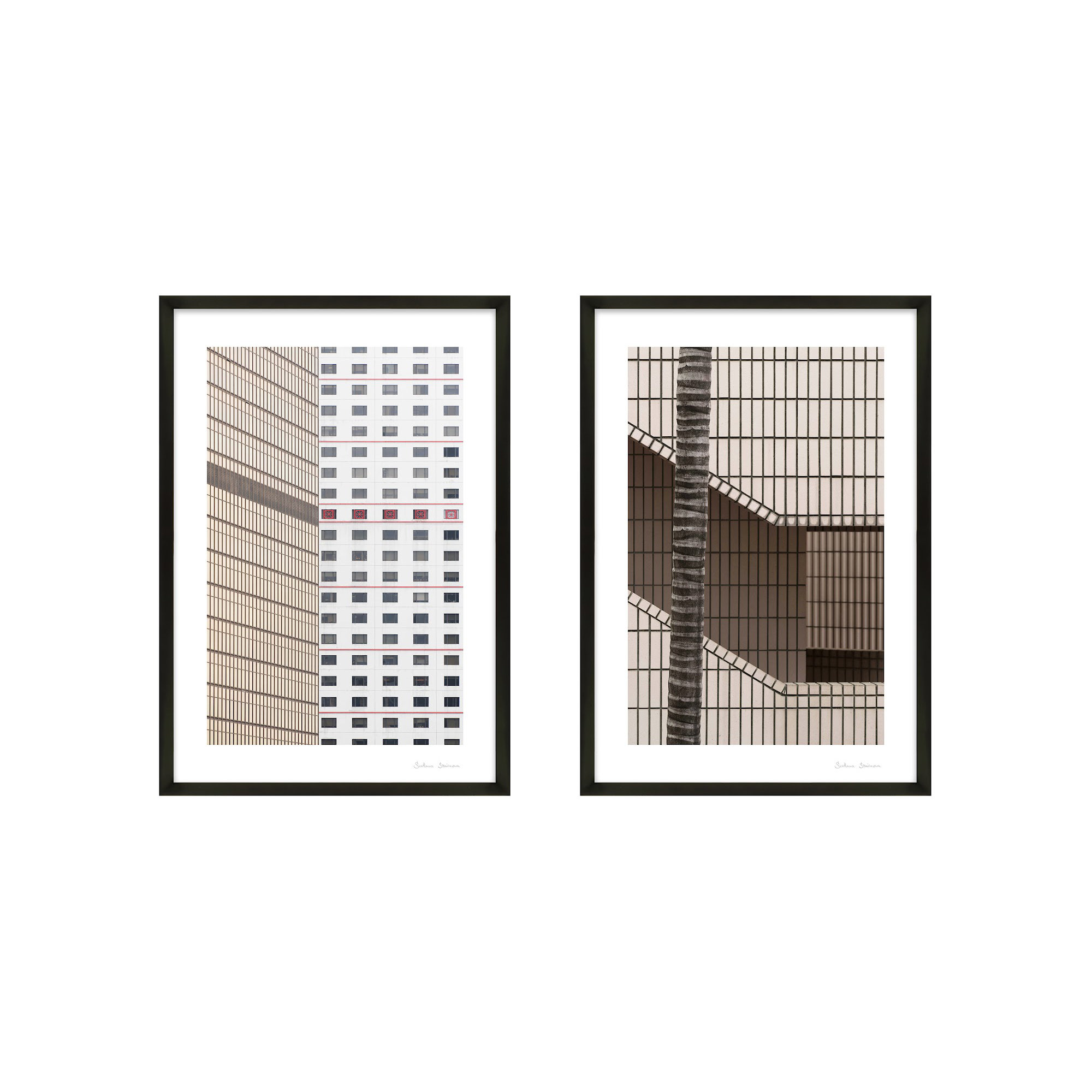 Loui Hong Kong by Svetlana Smirnova - 2 Piece Picture Frame Photograph Set, 30" H x 21" W x 1.25" D, Black