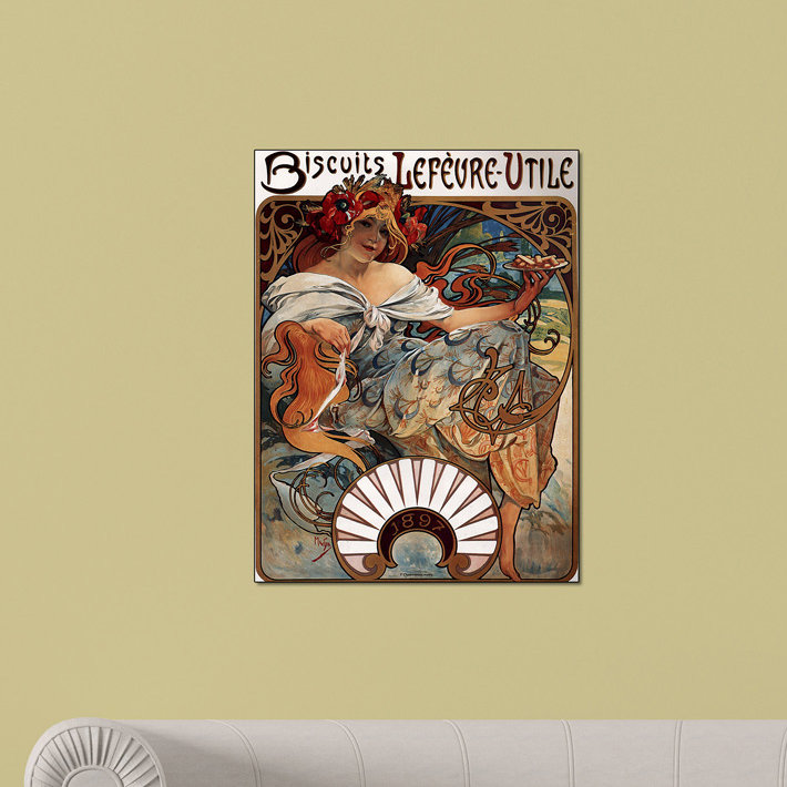Mucha Alphonse - Wrapped Canvas Print, 80cm H x 60cm W x 1.8cm D