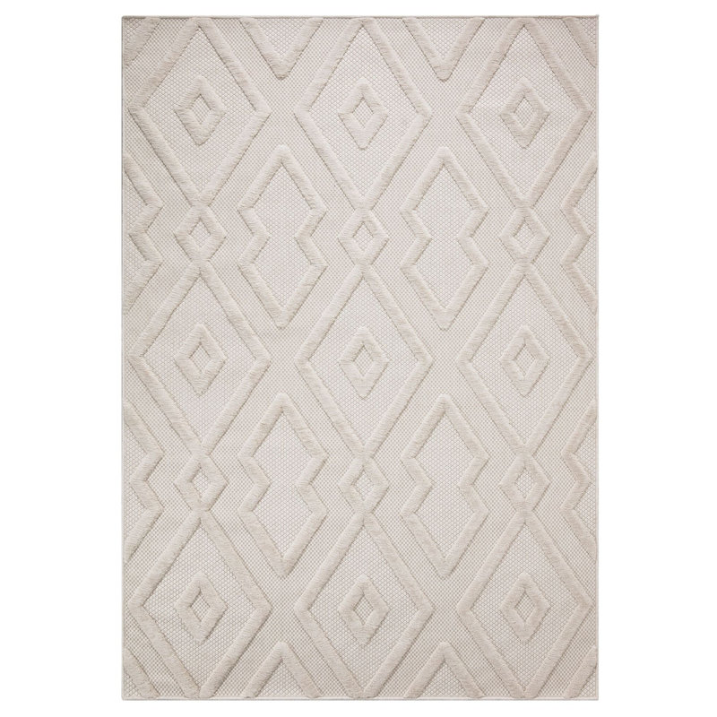 Elegant Hall Carpet, 31.5 x 59.1 Inches, 100% Polypropylene, 5 mm Pile Height | 400,000 Thread Points for Durability | Easy to Clean with Vacuum, White Color, Ideal for Modern Home Decor | Stain-Resistant Design