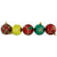 Ornements en forme de boule de Noël incassable et arbres - 2,25 po (58 mm) - 60 carats