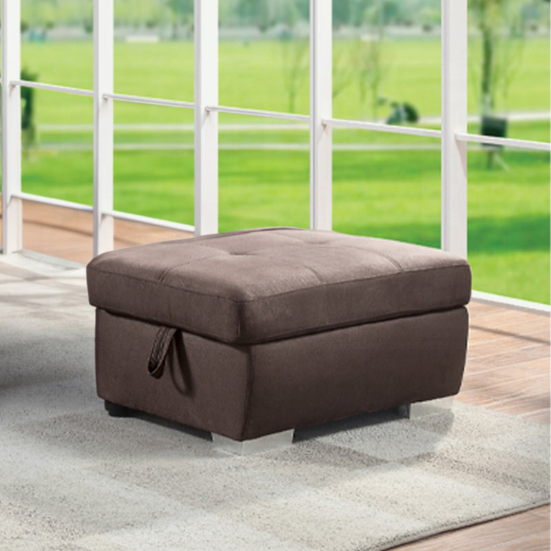 Brown Storage Ottoman