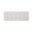 Style moderne en gris, revêtement à boutons gaufrés, l 48,51 po x P 18,02 po, H 16,4 po