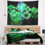 Tapisserie en miroir abstract green water chutes-28494745