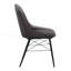 Ensemble de 2 chaises d'appoint en tissu et finition noire
