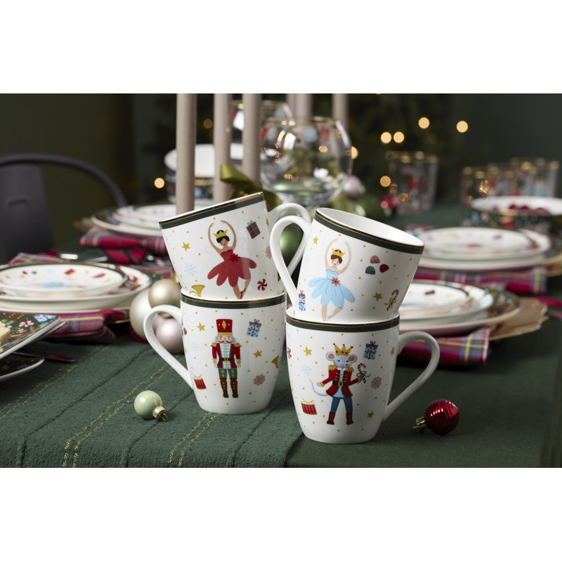 Lenox Nutcracker Ballet Mugs, Set of 4