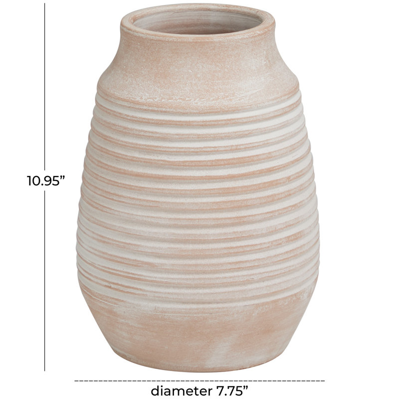 Elverie Terracotta Table Vase, 10.95"