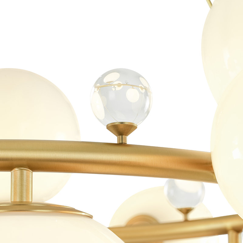 Lustre 12 roues en verre