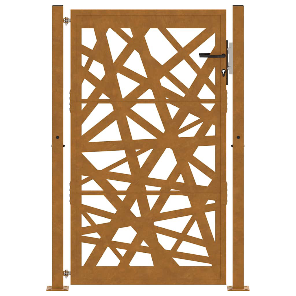 Garden Gate Black 105X205 Cm Steel Light Design