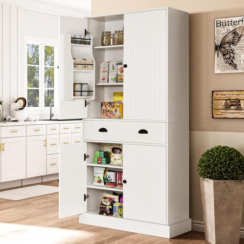 72" Pantry with Door Shelves