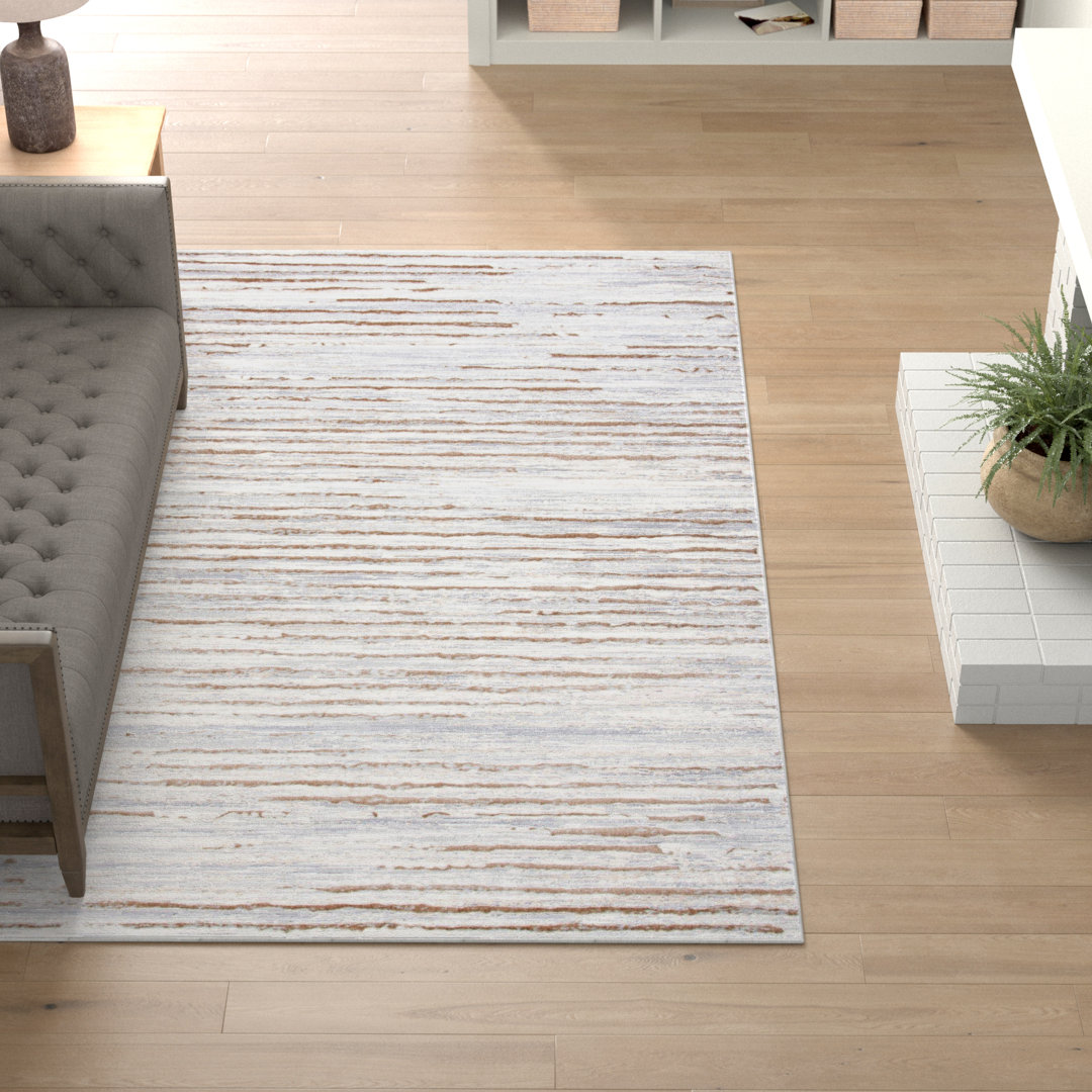 Lagoon Performance Striped Rug 17 Stories Rug 