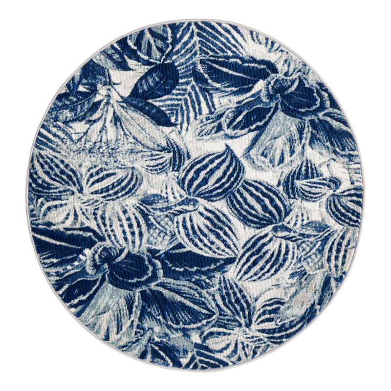 Herscher Floral Indoor Rug, Round 3'3"