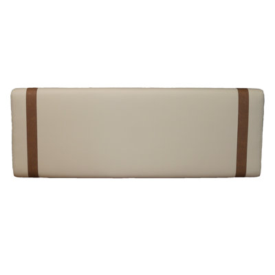 Upholstered Bench Backrest Cushion Panel with Sewn-In Staps (Multiple Colors & Sizes Available)