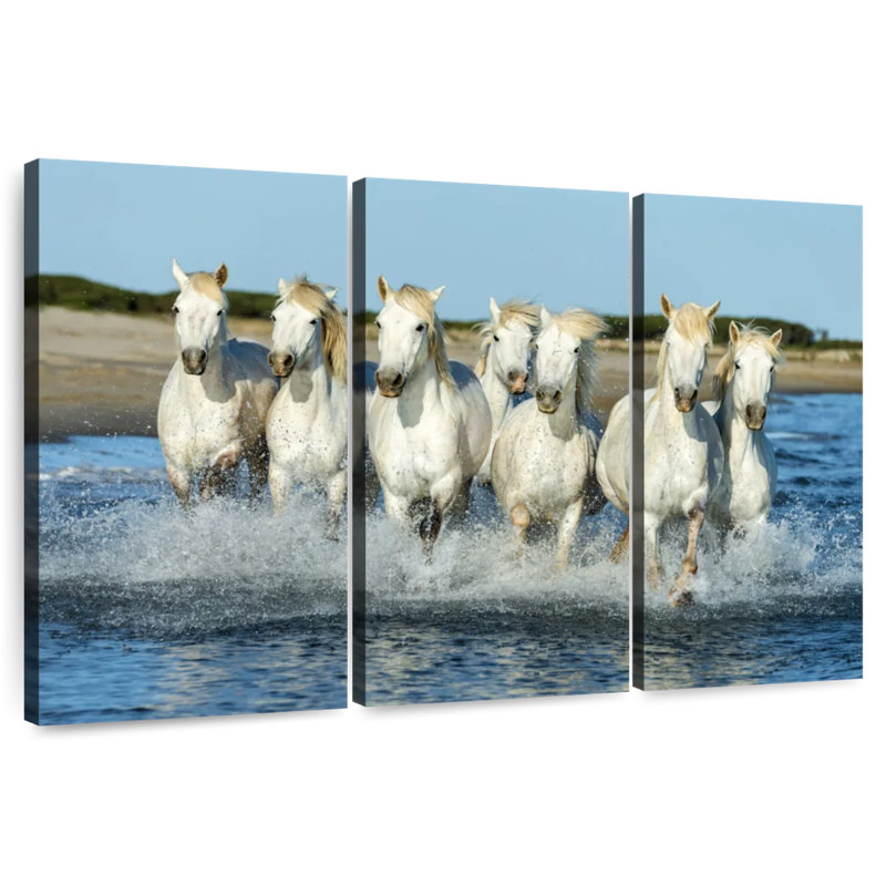 7 Horses, 36" H x 57" W