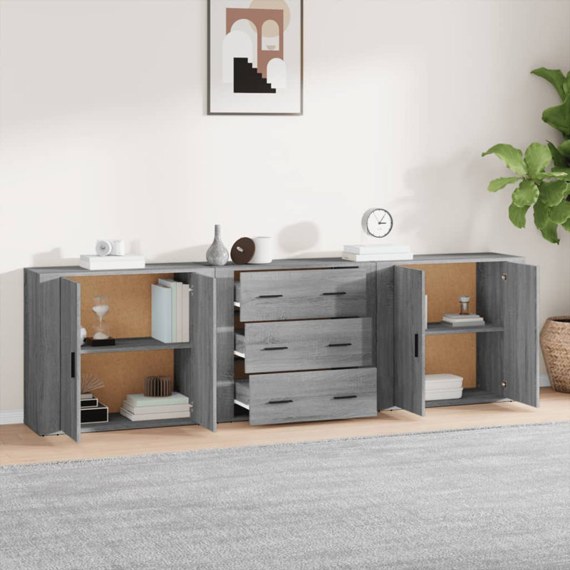 Mehlville 33cm Sideboard, Grey Sonoma