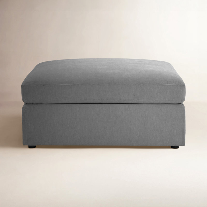 Penncross Upholstered Ottoman, Gray 