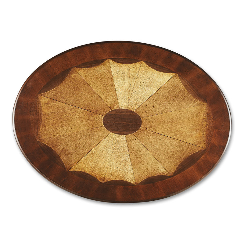 Jeanette Nouveau Oval Side Table, Plantation Cherry