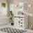 31" Sliding Barn Door Bathroom Vanity with Sink,  Farmhouse Small Single Bathroom Vanity Set-98181813