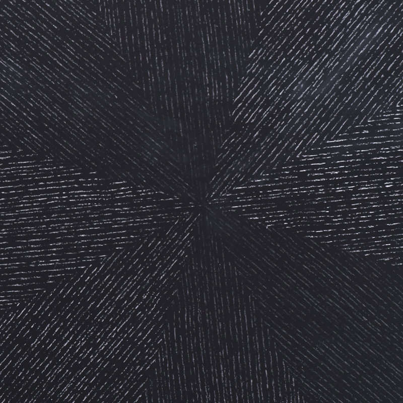 Table de salle à manger Bergmans, Plateau noir / base noire