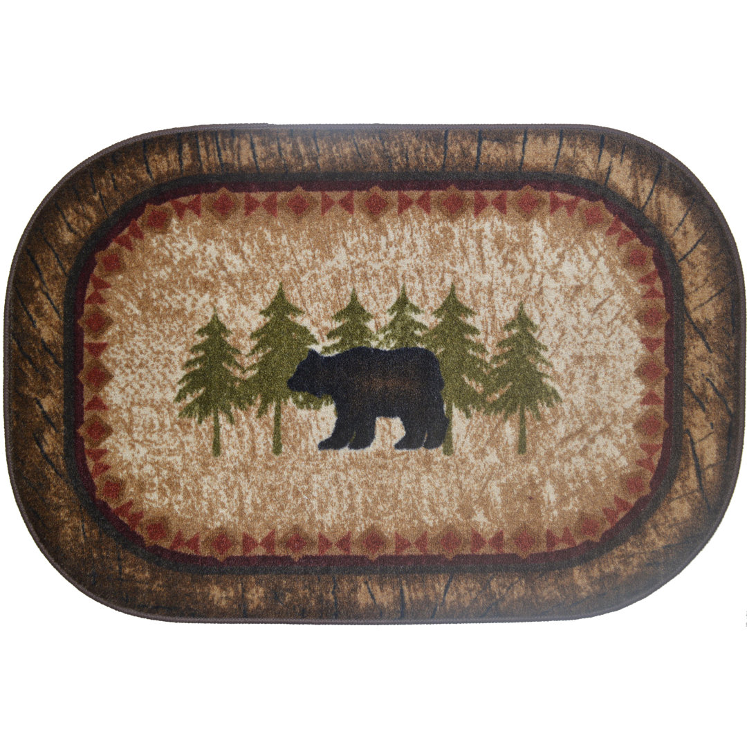 Costa Birch Bear Kitchen Mat Loon Peak®