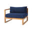 Venice Outdoor Teak One Arm Lounge Chair-1254774642