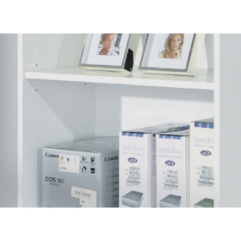 Anfrenee 180cm H x 60cm W Standard Bookcase, White