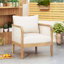 Fauteuil club d'extérieur en bois d'acacia-1841493505