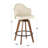 Murrieta Swivel Upholstered Faux Leather Counter Stool with Solid Wood Frame-1490382706