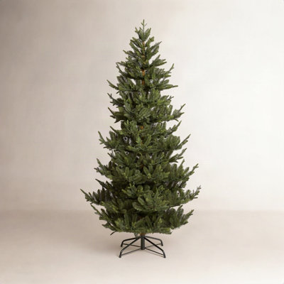 Mcdaniel Slim Flocked Pre-Lit Fir Christmas Tree