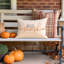 Housses de coussins d'automne, coussins décoratifs de citrouilles décoratives d'automne, housse de coussin lombaire d'extérieur de l'Action de grâce Farmhosue, décor d'automne pour canapé-lit blanc