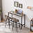 Bar Table Set With 2 Bar Stools Pu Soft Seat-785671613-785671614