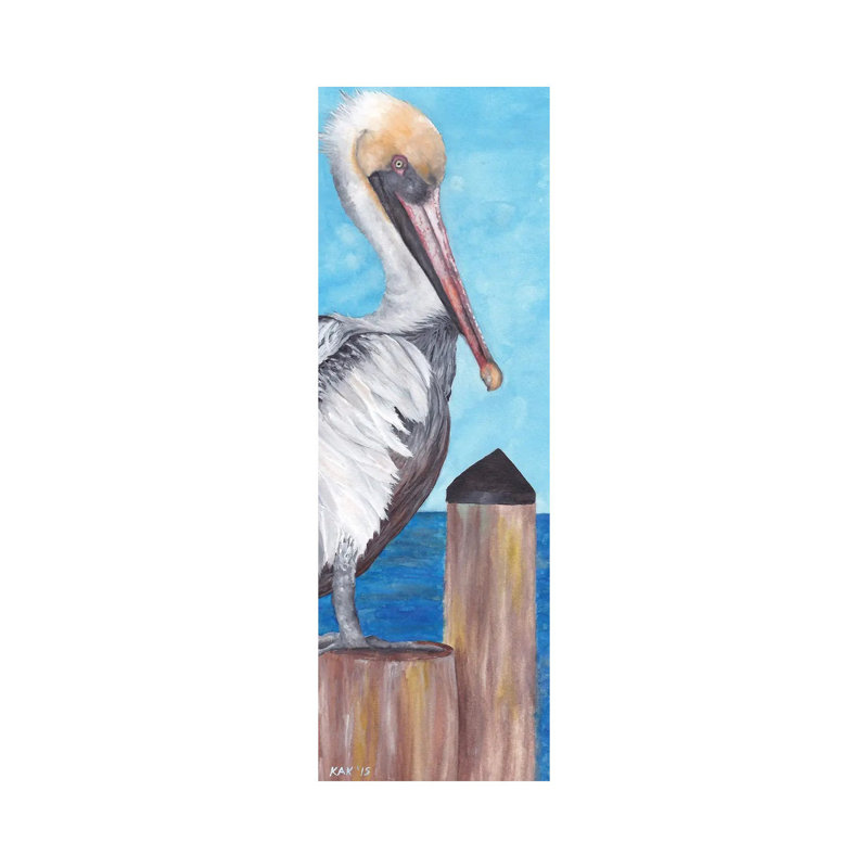 6 Pcs Pelican, Wrapped Canvas, 30.48 cm H x 91.44 cm W x 3.175 cm D