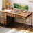 Writing Desk With 6-tier Fabric Drawers,home Office Desk With Reversible Design,modern Corner Desk With Solid Structure-871923621