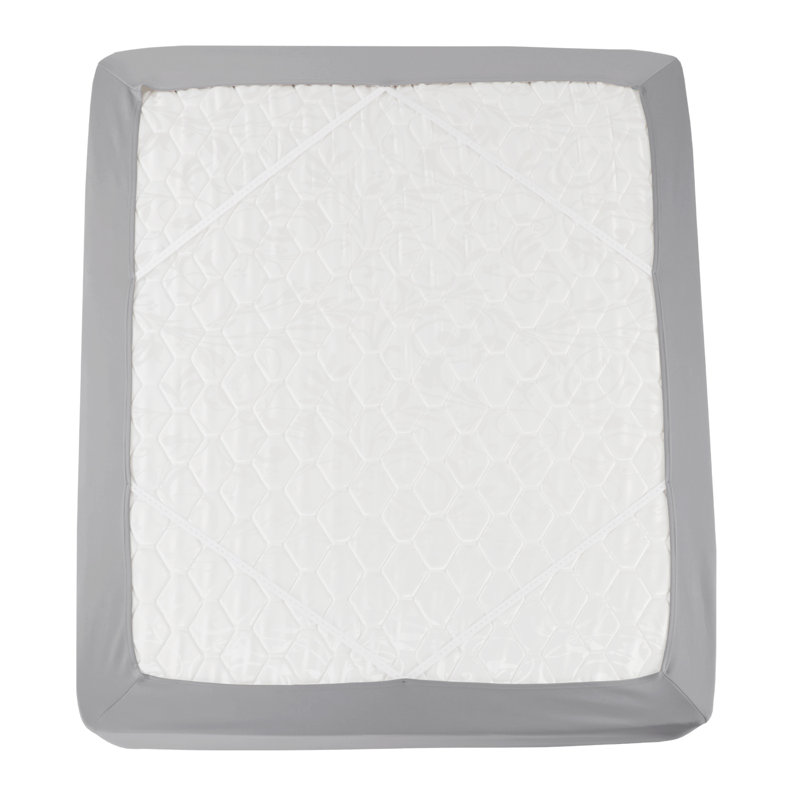 Housse de sommier enveloppante, Très grand lit, Gris