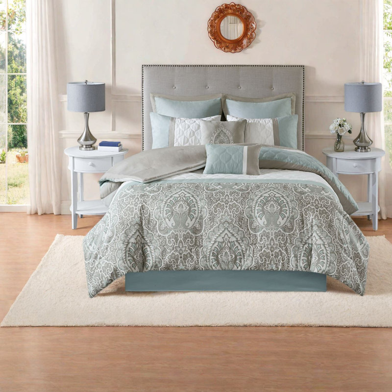 Ensembles de literie pour grand lit luxueux, édredon en polyester doux, style transitionnel pour la maison