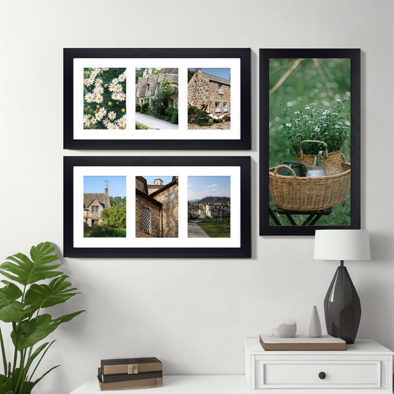 9x18 Wood Gallery Wall Frame Set, Classic Black
