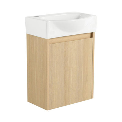 Modern Small Bathroom Vanity with Ceramic Sink