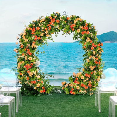 2 pièces de vignes de roses artificielles 94 pouces / pièce Fleurs de roses artificielles Guirlande de feuilles vertes pour arche de mariage Bricolage Fausse plante de vigne Jardin mural Décoration de fête de mariage, Décorations de Pâques