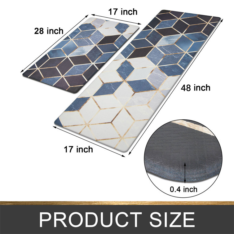 Cushioned Anti-Fatigue Floor Mat,Waterproof Non-Skid Kitchen Mats and –  Ashley Area Rugs