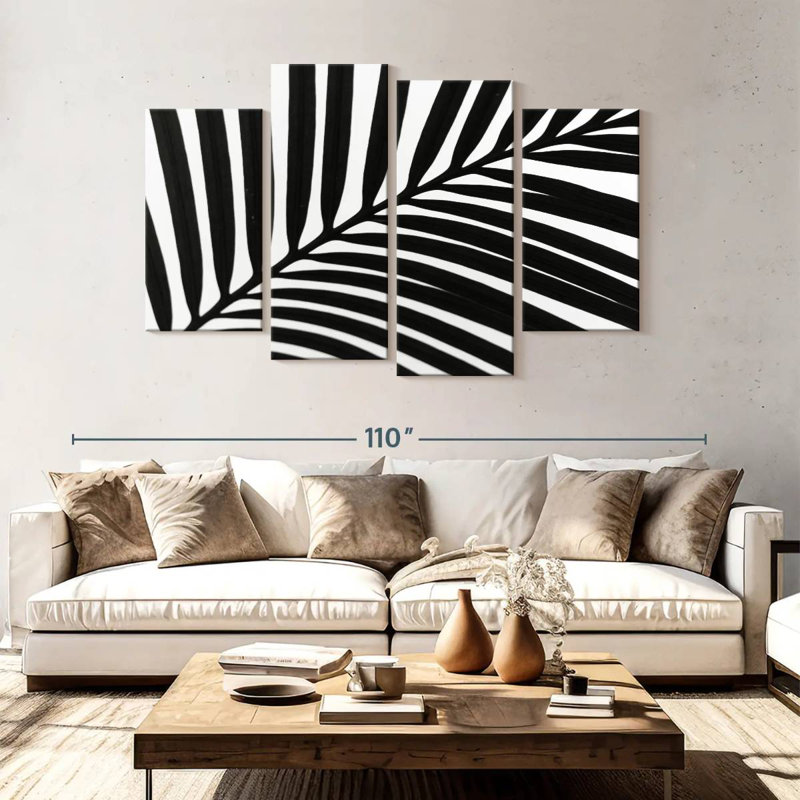 Harnek Palm Leaf Silhouette, 54" H x 84" W