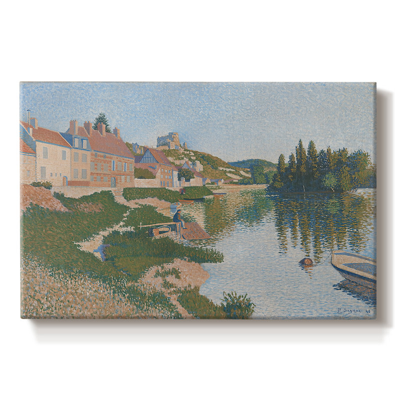 Les Andelys, Château Gaillard-Paul Signac-Toile tendue avec châssis-1886, 8 x 12