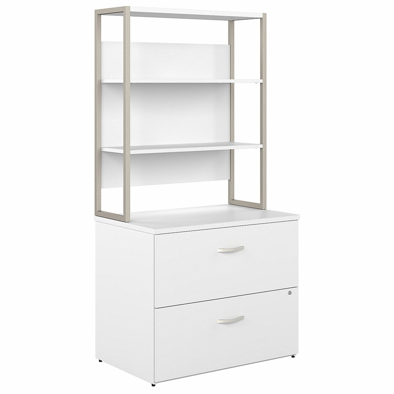 Hyrbid 35.67'' Wide 2 -Drawer File Cabinet