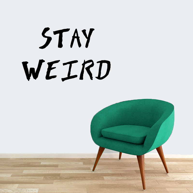 Text & Numbers Wall Decal, Black