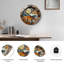 Horloge murale vitrail Coyote