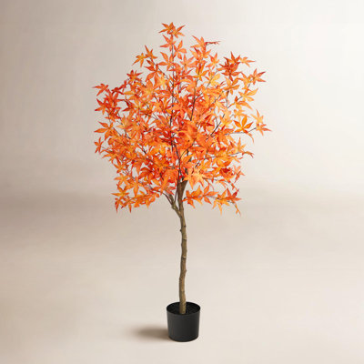 Faux Maple Tree in Pot Liner