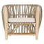 Fauteuil tubulaire en rotin sablé Binah