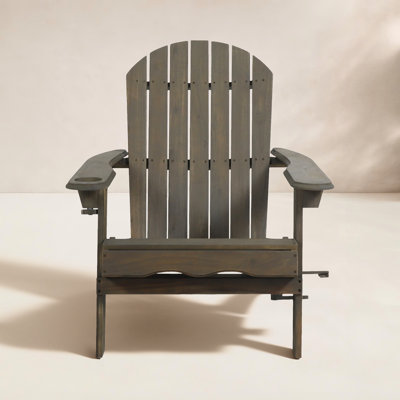 Teigan Solid Wood Folding Adirondack Chair