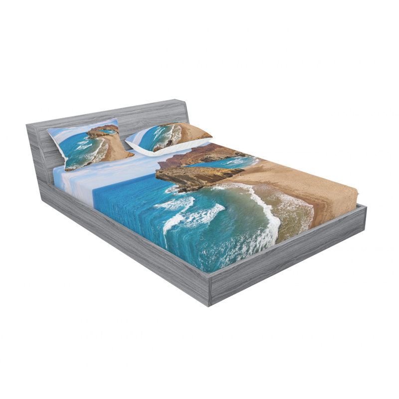Ensemble de draps de plage ocean view tranquil, Double