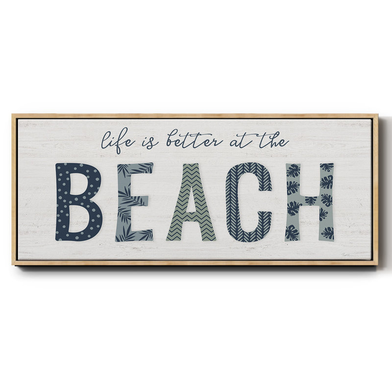 Beach Better - toile encadrée