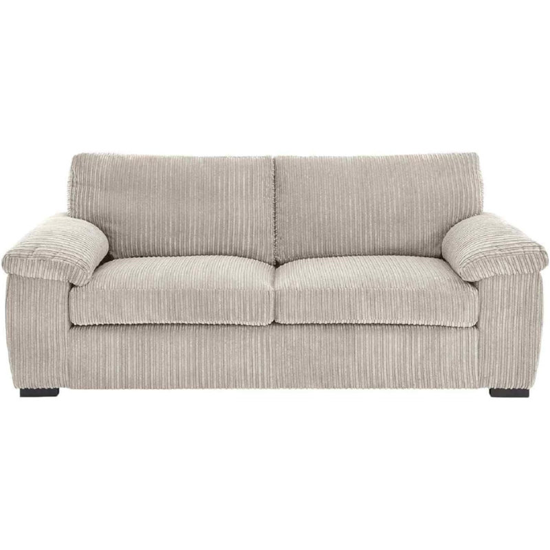 Soft Jambo Cord 3 Seater Amalfi Sofa for Small Living Room, Beige