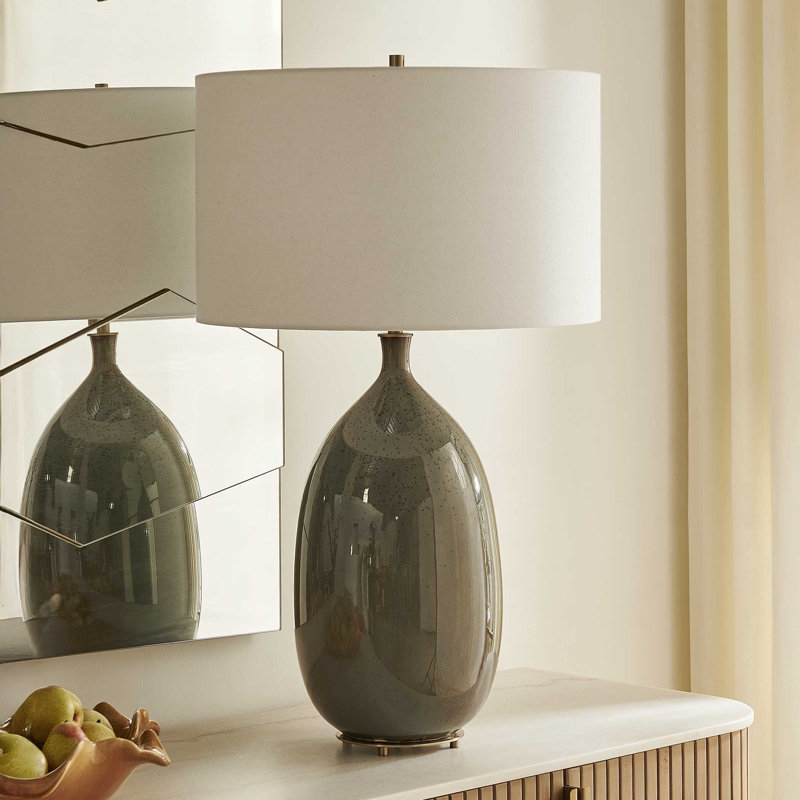 Lampe de table Moultrie gris chaud